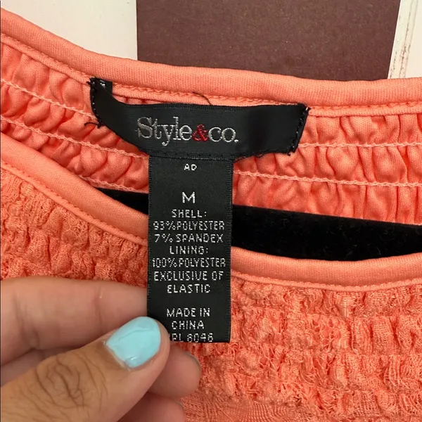 Style & Co Coral Lace Long Sleeve Dress, medium - Image 6