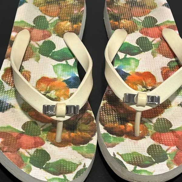Coach Floral Sandals with Cream Straps - Image 6