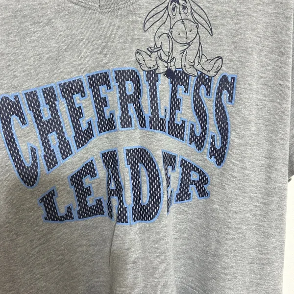 DDisney Eeyore Cheerless Leader Gray Blue Top XL Est - Image 7