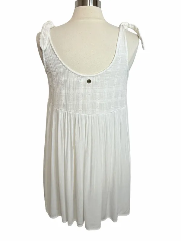 RIP CURL Lightweight Sundress Ties at Shoulders in White,‎ Small - Image 4