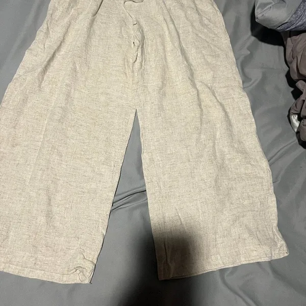 Petal and Pup Hawthorne Linen‎ Blend Wide Leg Crop Pants size 6 - Image 6