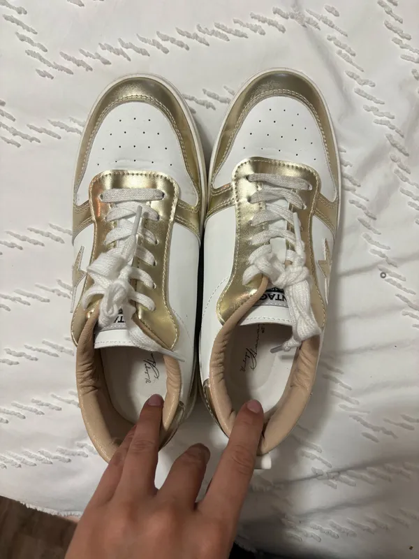 Vintage Havana Gold Sneakers - Image 6
