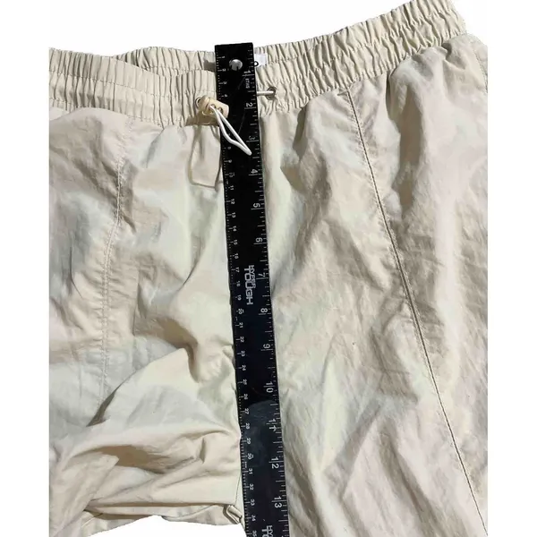Wilo The Label Cream Windbreaker‎ Jogger Small Zip Pocket Athleisure Pants - Image 5
