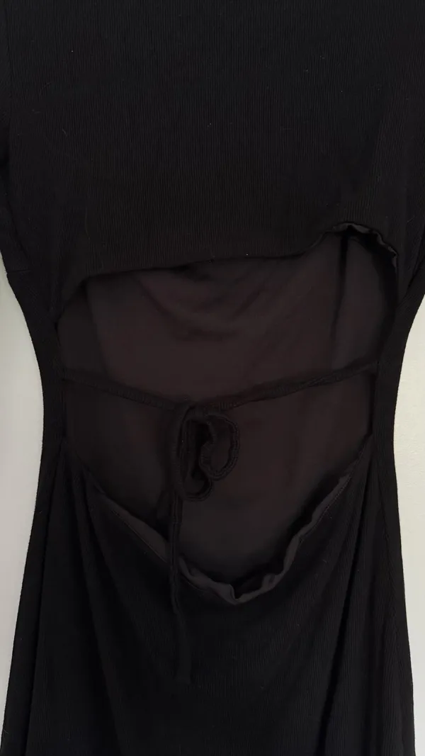 Princess Polly Long Sleeve Mini Black Dress Cut-Out - Image 7