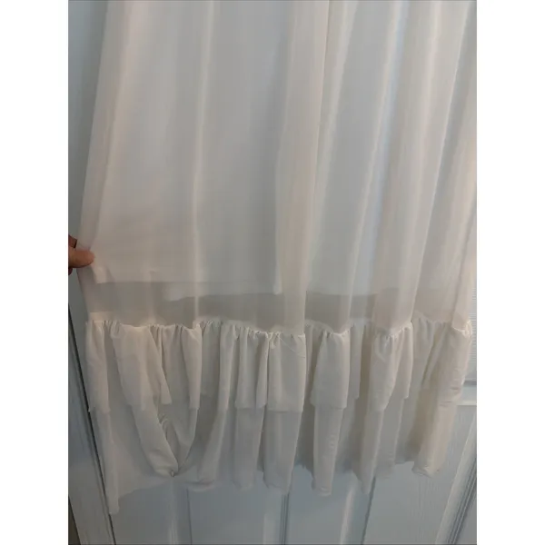 Vtg Princess Nightgown Small Bridal Peignoir White‎ Puff Sleeve Honeymoon Ruffle - Image 5