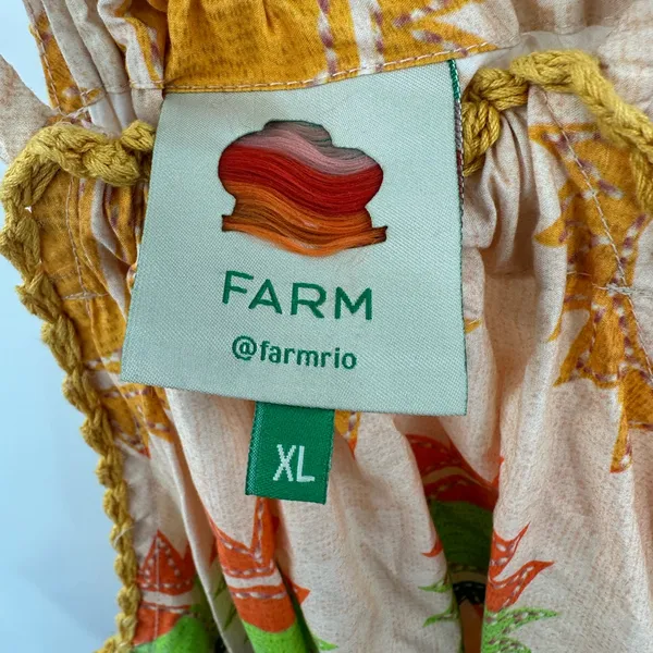 Farm Rio Women's Rainbow Sunset‎ Halter Bow Maxi Dress Size XL - Image 4