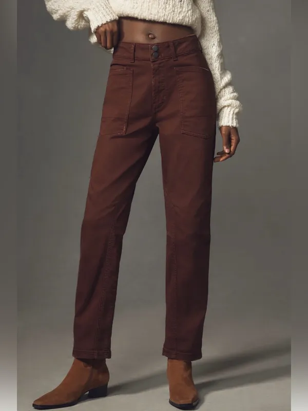 New with Tags Pilcro The Wanderer Relaxed Mis Rise Pant Sz 27 - Image 2