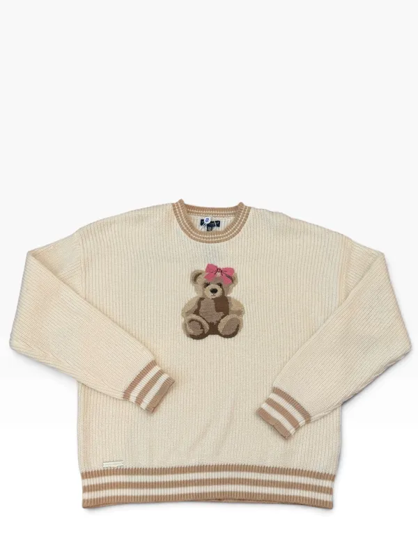 SIMPLY SOUTHERN Teddy Bear With Bow Sweater Size XXL NEW - Image 3