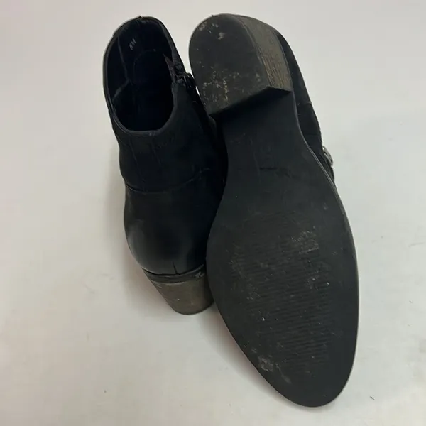 Earth Ralston Leather Bootie Size 8 A5‎ Black - Image 9