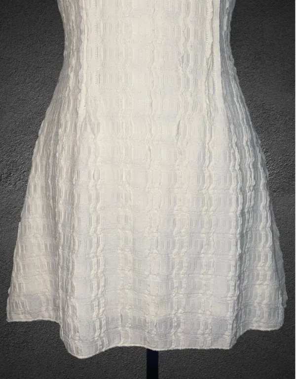 NEW Princess Polly Melrose Nights Mini Dress Womens 6 Cream Textured Sexy Classy Cocktail Party - Image 10