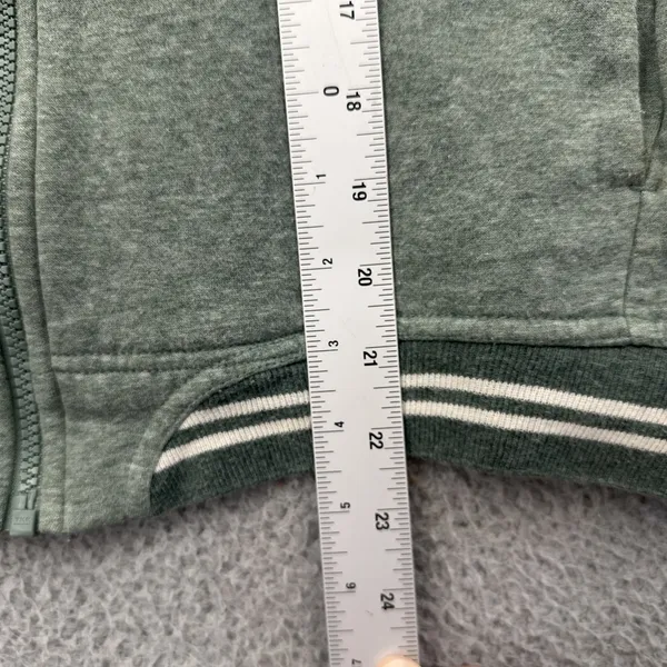 Nike Sportswear Fleece Bomber Jacket Sage Green Athletic Athleisure Women Large - Image 8
