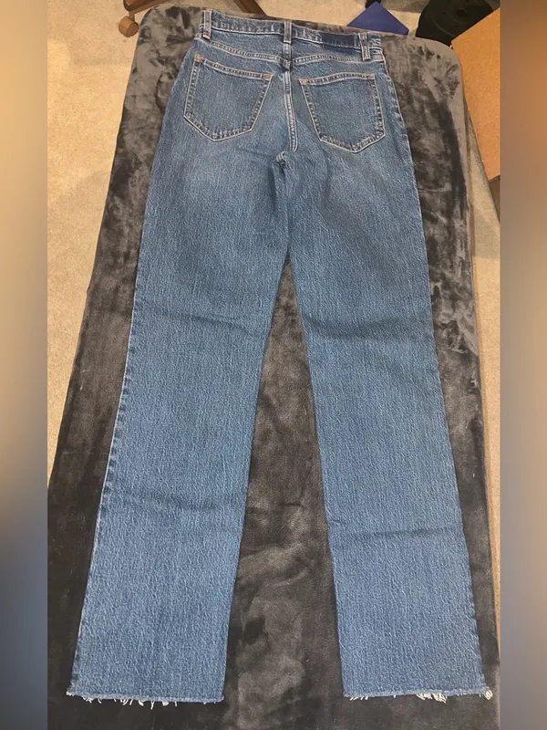 Abercrombie & Fitch The 90s Straight Ultra High Rise Jean Size 26 (2 Long) New - Image 13