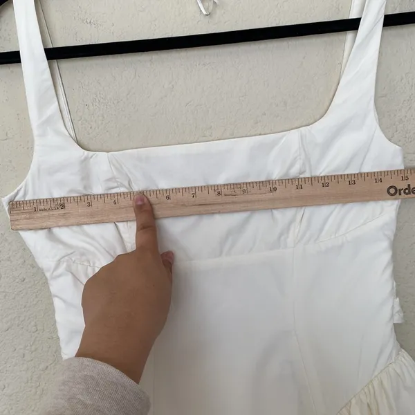 HOUSE OF CB 'Florianne' Ivory Bow Mini Dress size S - Image 10