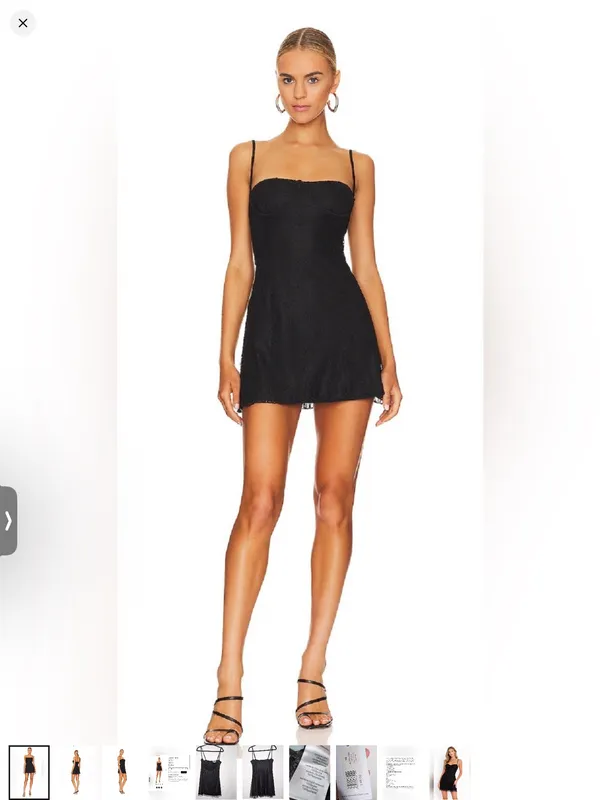 NWT WeWoreWhat Black Lace Mini Dress Sz 10 - Image 2