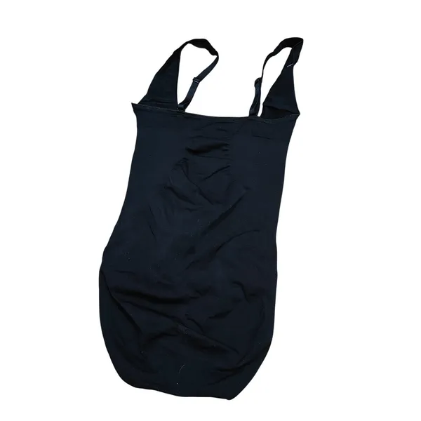 Assets By Spanx Solid Black Bodysuit Slimming Adjustable Womens Small - Image 3