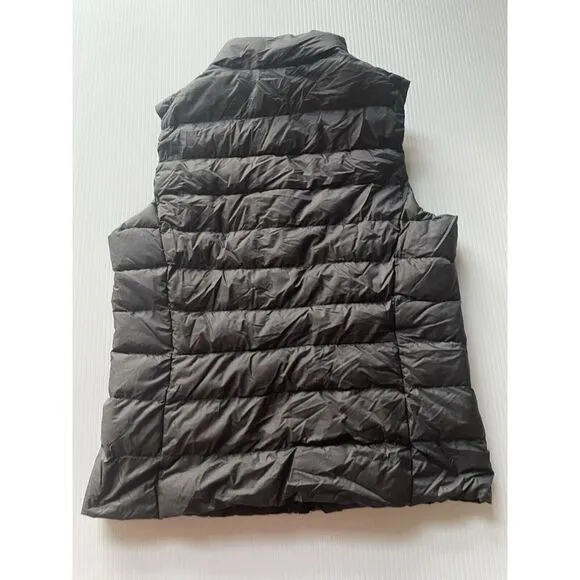 Uniqlo Ultra Light‎ Down Vest Women Small Black Hike Outdoor Puffer - Image 6
