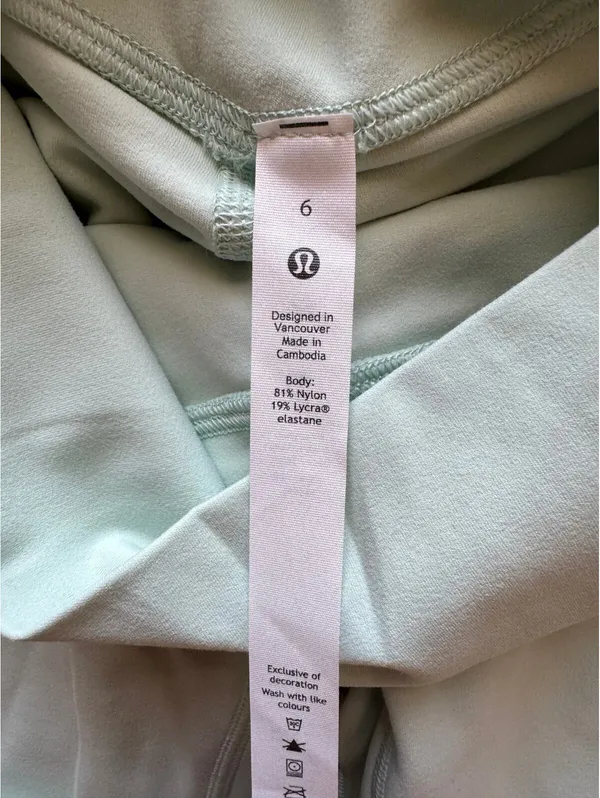 Lululemon Align High-Rise 25” Delicate Mint Size 6 NWT - Image 6