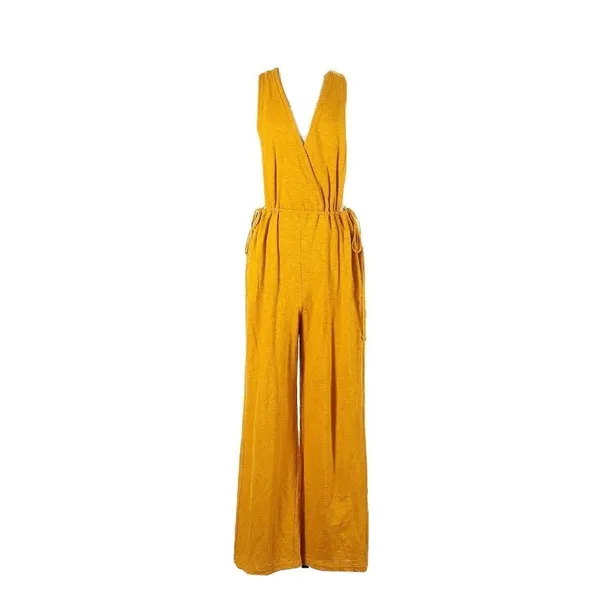 NWT Free People FP Beach Let's Chill One Piece in Yellow Oversize Jumpsuit S - Image 7