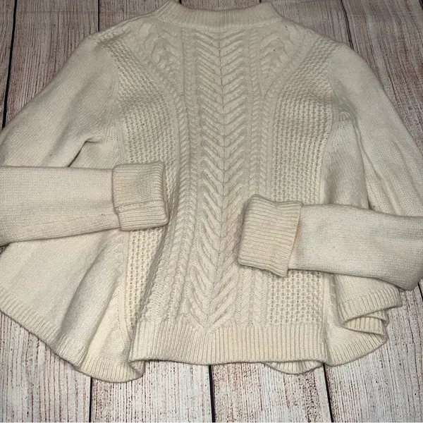 Crew Cable Knit Swing Sweater - Image 5