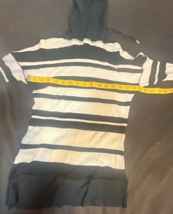 Lauren Active Ralph Lauren Women's Striped Long Sleeve Waffle Knit Hoodie - Image 8