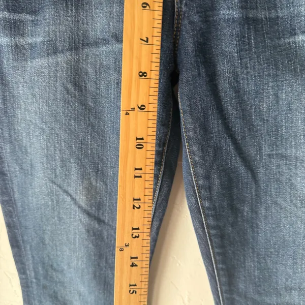 7 For All Mankind Women's‎ 26 Dark Wash Low Rise Straight Leg Jeans - Image 9
