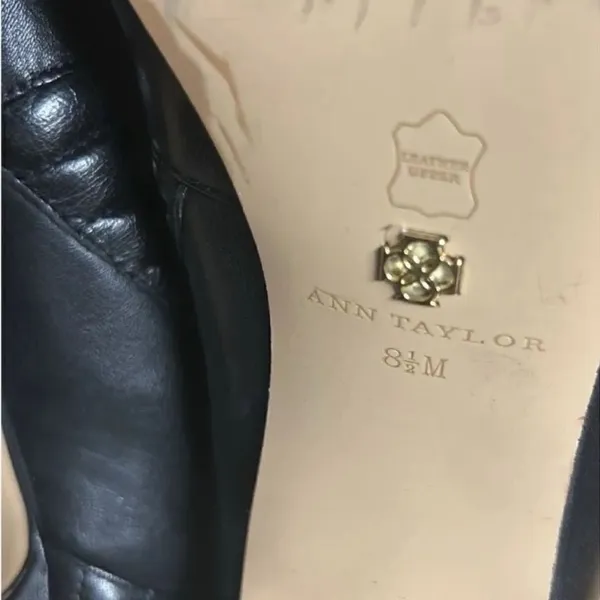 Ann Taylor Black Leather Ankle Booties(Size 8.5M) - Image 7