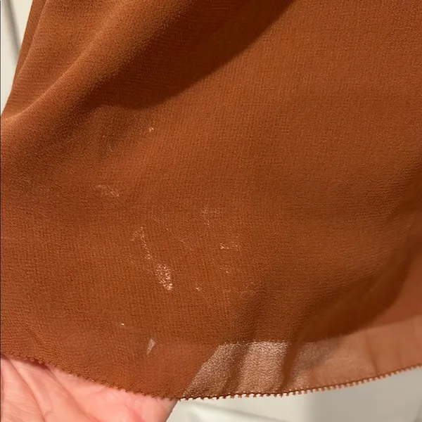Wilfred Aritzia Brown Sheath‎ Dress with V-Neck Long Sleeves XL - Image 3