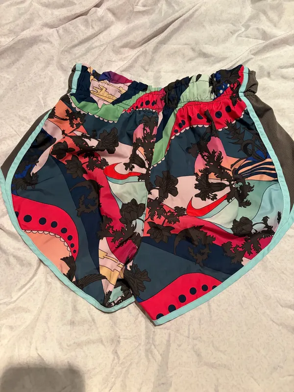 Nike colorful graffiti running shorts  - Image 4