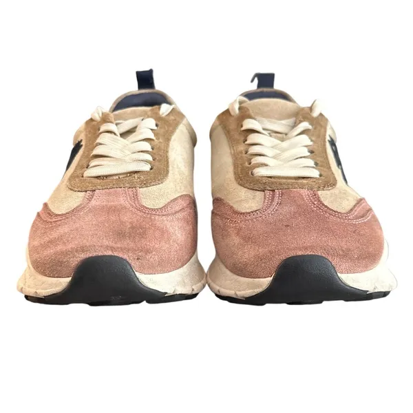 Tory Burch Good Luck Trainer Suede Chunky Sneakers Pink Moon Cream Size 10 - Image 3