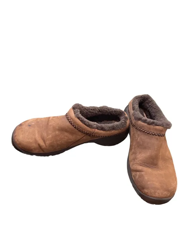 Merrell wms brown leather wool lined moc clogs shoes sz 8.5 SKU 10-091 - Image 2
