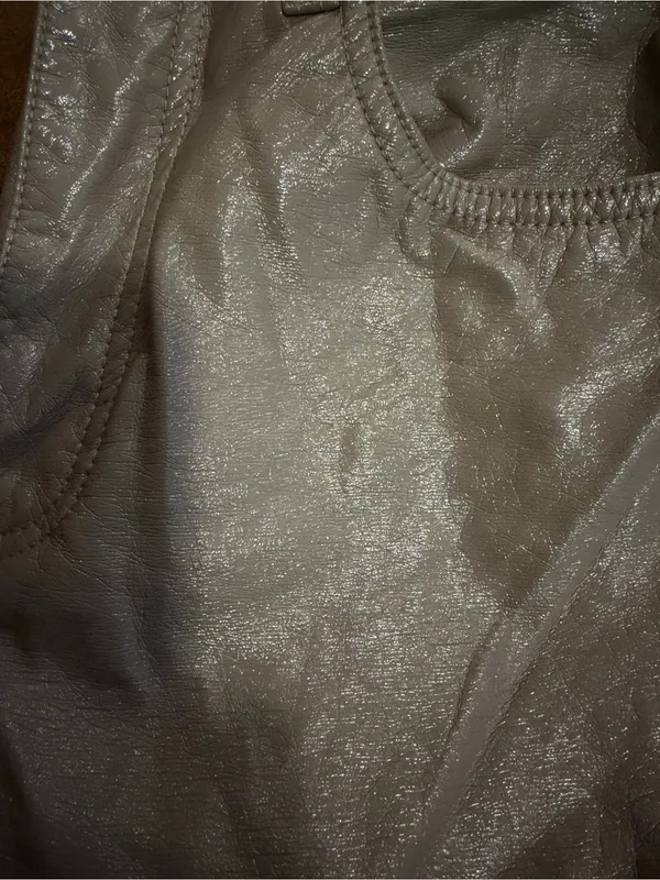 Abercrombie Woman’s Taupe Metallic High Rise Straight-Leg Pants- Sz 25 - Image 4