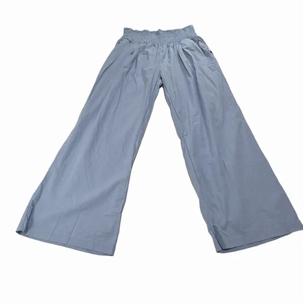Women's Wide Leg Palazzo High Waist Linen Casual Pant Size XL #260408 - Image 2