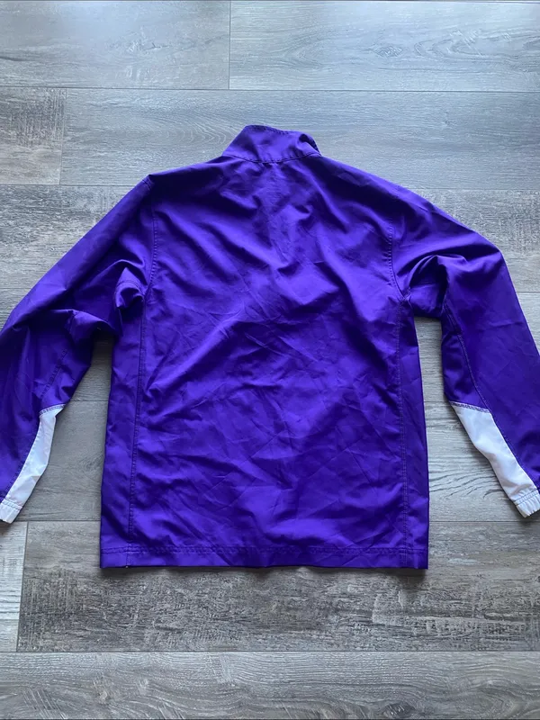 Nike University of Albany Football Windbreaker Jacket Womens Sz Medium Purple - Image 5