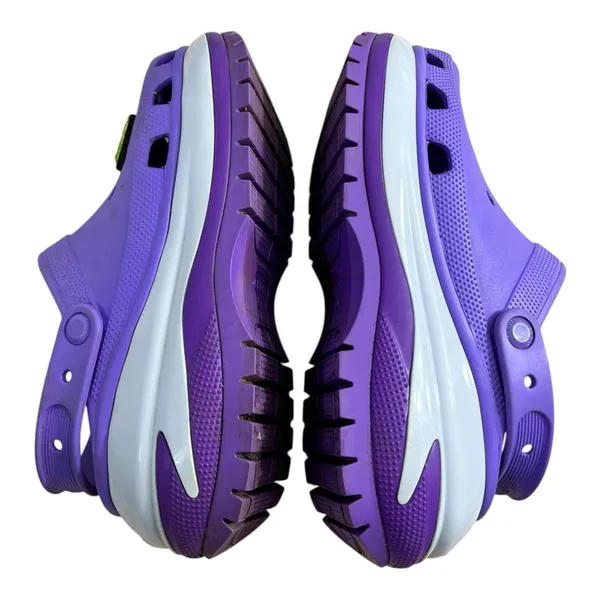 Crocs Mega Crush Purple Platform Clog Galaxy Women 10 Men 8 Rubber - Image 7