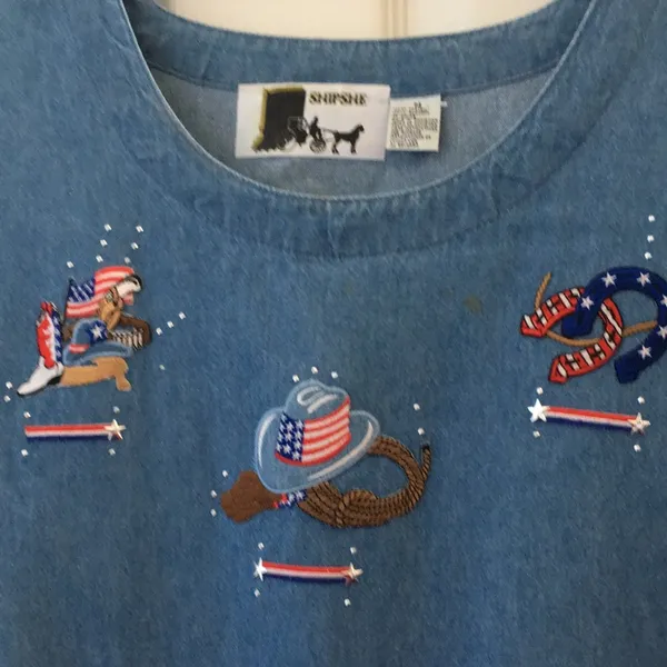 FINAL MARKDOWN FUN loving western dress medium please read - Image 4