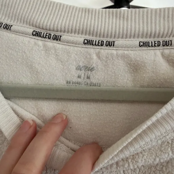 Aerie White Textured Sweater - Image 5