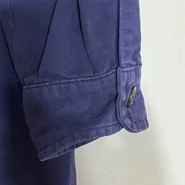 Zara Womens Blue Workwear Shop Coat Utility Longline Jacket Size Small‎ Indigo - Image 10