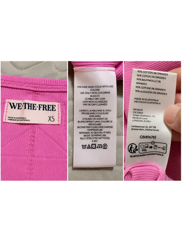 We‎ The Free by Free People Hummingbird Tank in bright pink, size XS. - Image 7