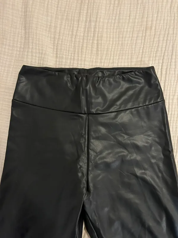 Streetwear Society Leather Leggings - Image 2