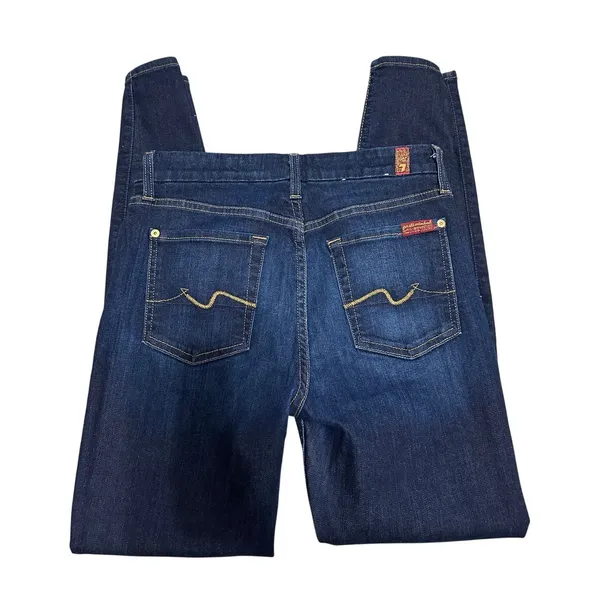 7 for‎ all mankind the mid rise ankle skinny jeans size 28 - Image 5