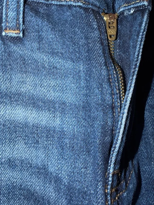 Lee High Rise Wide Leg Distressed Denim Jeans Blue - Image 7