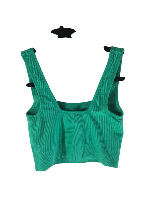All In Motion Green Ribbed Seamless Sports Bra XS Nylon/Spandex - Image 2