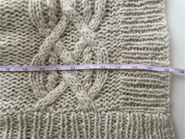 American Eagle Wool Mohair Open Front Chunky Knit Shawl Cardigan Y2K L - Image 11