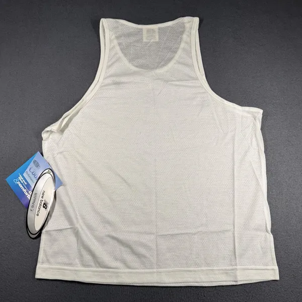 New Balance Tank Top Womens Medium White CoolMax Mesh Running Singlet NWT - Image 9