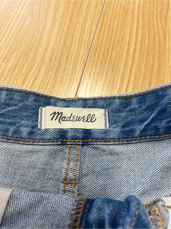 Madewell Relaxed Distressed Denim Shorts Size 27 - Image 5