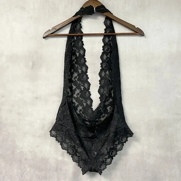 Adore Me Womens Lace Bodysuit Large Coquette Boudoir Romantic Goth Femme Fatale - Image 2