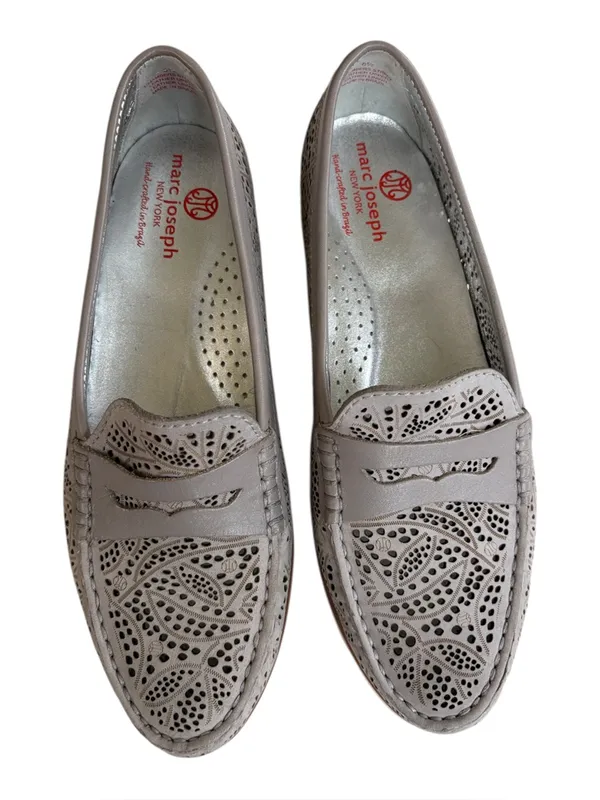 EUC Marc Joseph Leather Chambers Street Loafers Grey Size 6.5 - Image 2