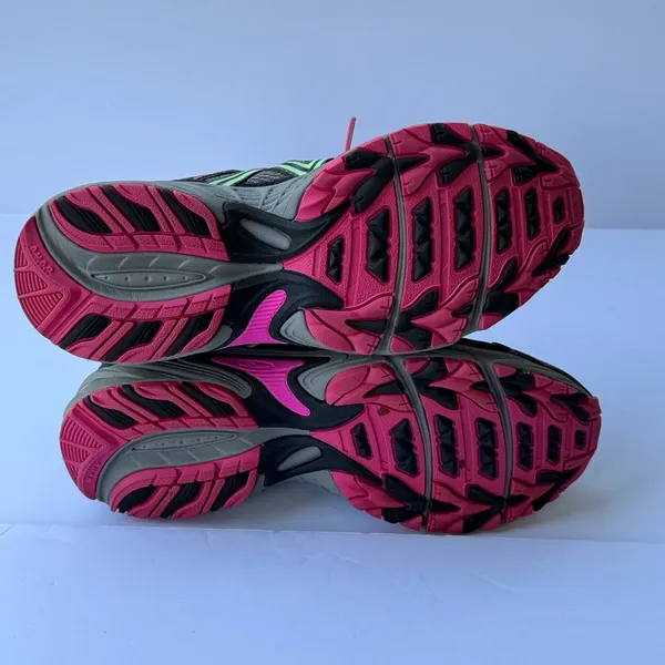 ASICS Gel Venture 5 Trail Running Shoes Women’s Size 9 Gray Pink Green - Image 10