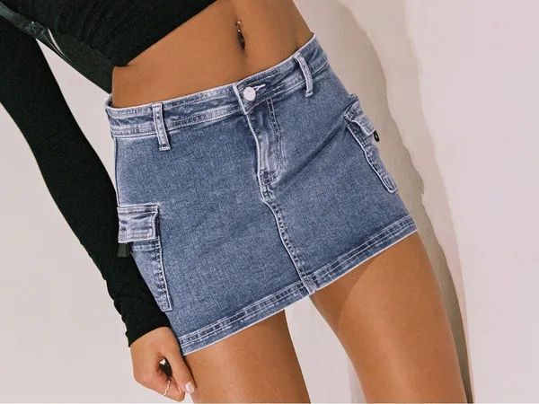 Princess Polly Grishea Low Rise Denim Skirt Size 4 New with tag - Image 3