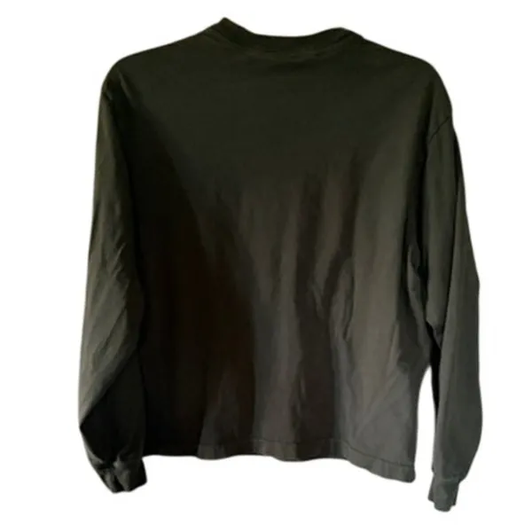 Nike Women’s Size M Hoodie & Long Sleeve Tee Lot Gray Olive Swoosh Just Do It - Image 9